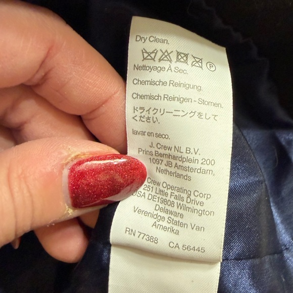 J.Crew Cocoon Coat in Black Italian Stadium-Cloth Wool Jacket Nello Gori Size 18 - Picture 5 of 6